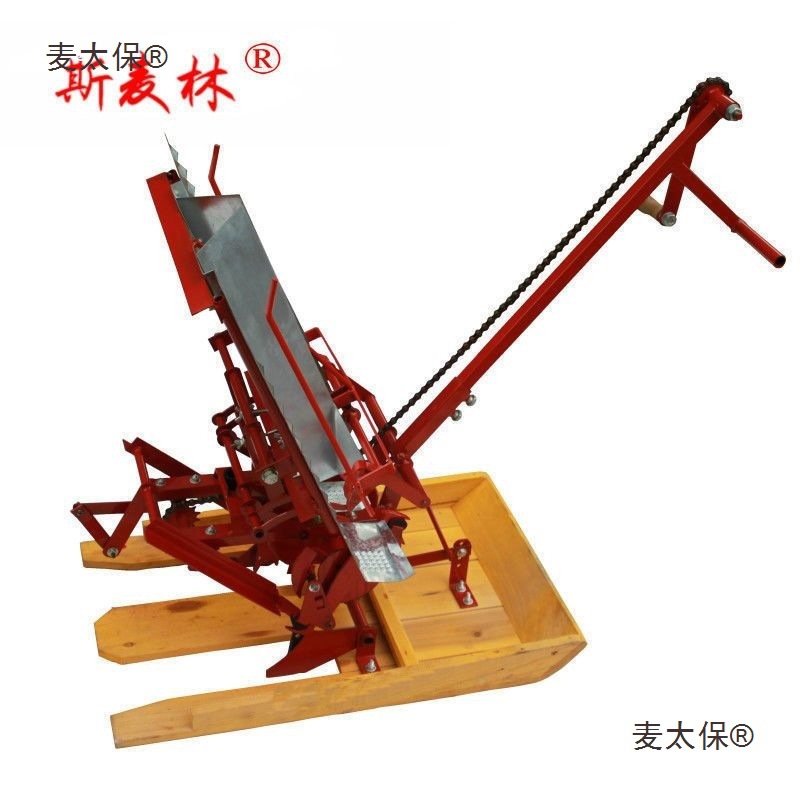 Penanam Padi Manual 2 Baris, A - Manual Seeder Hand ulasan dan harga
