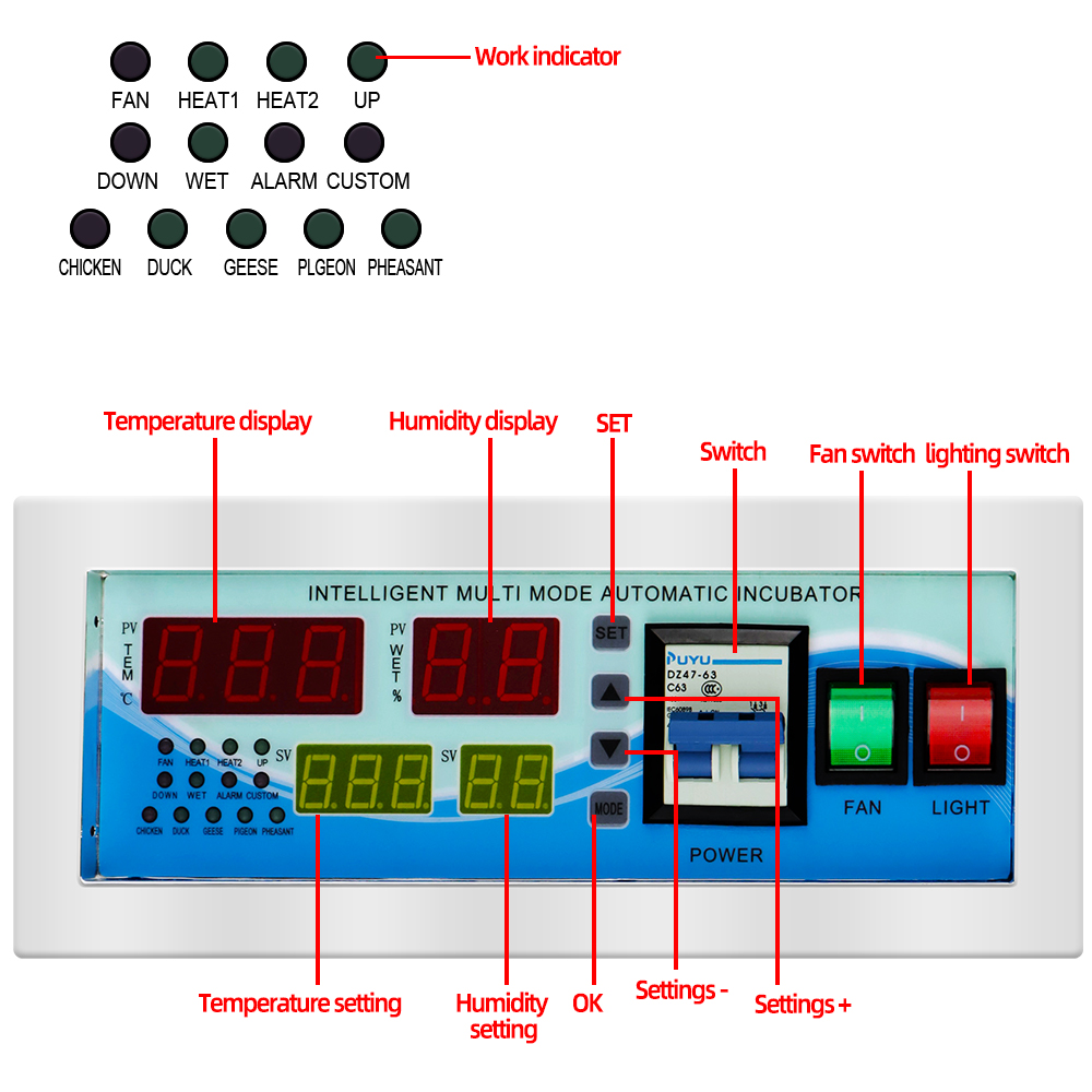 XM-18E Pengontrol Inkubator Te - Quail Egg Incubator ulasan dan harga