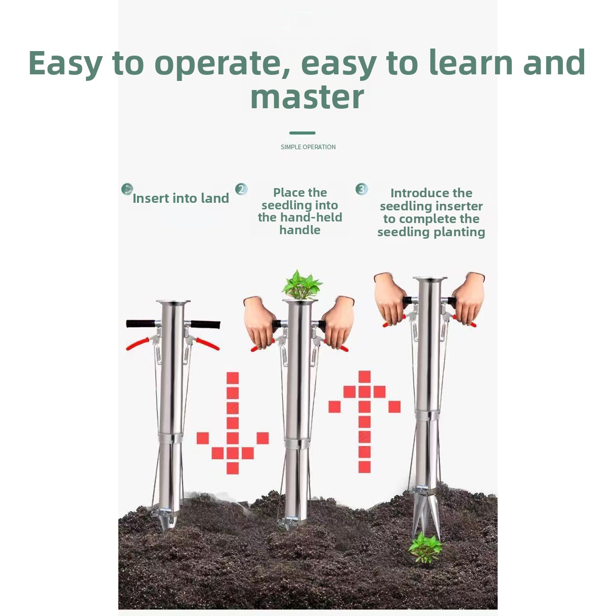 Penanam Bibit Sayuran Manual d - Manual Seeder Hand ulasan dan harga